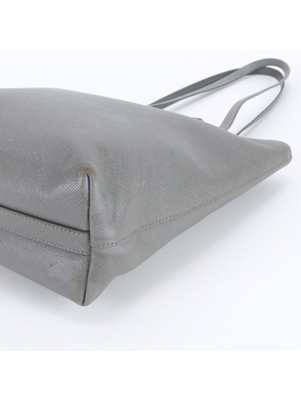 ★SOLD★ Prada Saffiano Leather Triangle Logo Tote Shoulder Rbe - Picture 4 of 8